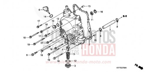 RIGHT CRANKCASE COVER SH1508 de 2008